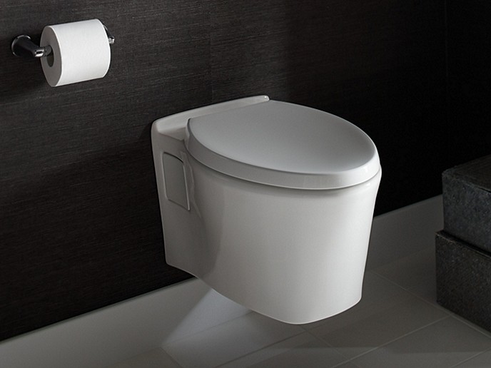 WALL-MOUNT DUAL FLUSH TOILET, LESS SEAT AND FLUSH ACTUATOR PLEO® by Kallista P70360-00-0-0-large